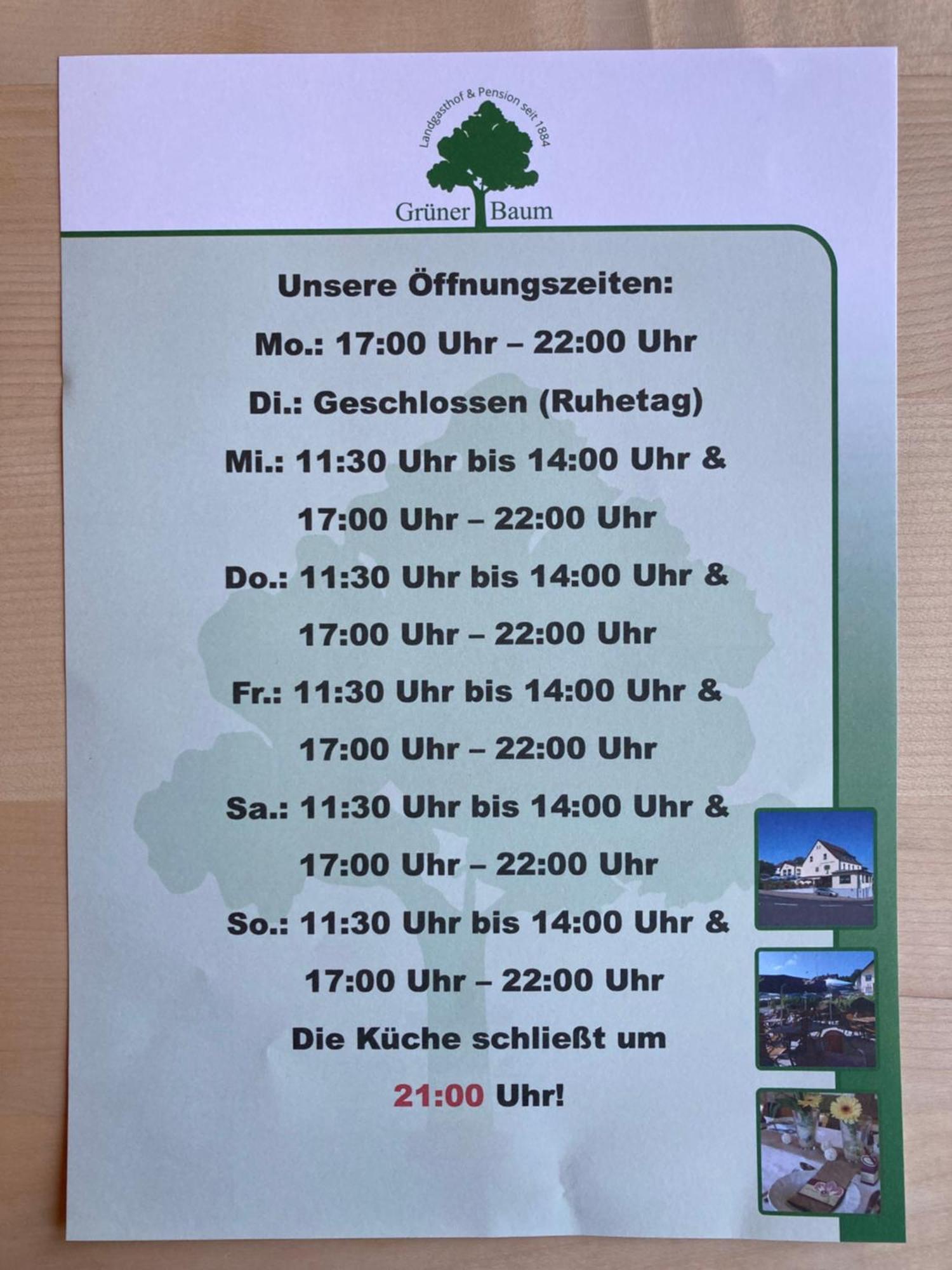 Hotel Restaurant Grüner Baum Leidersbach Exterior foto